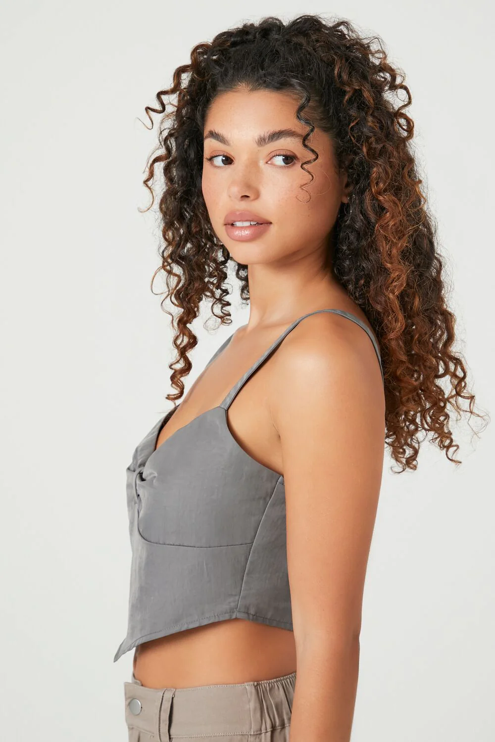 Sweetheart V-Hem Crop Top - Image 7