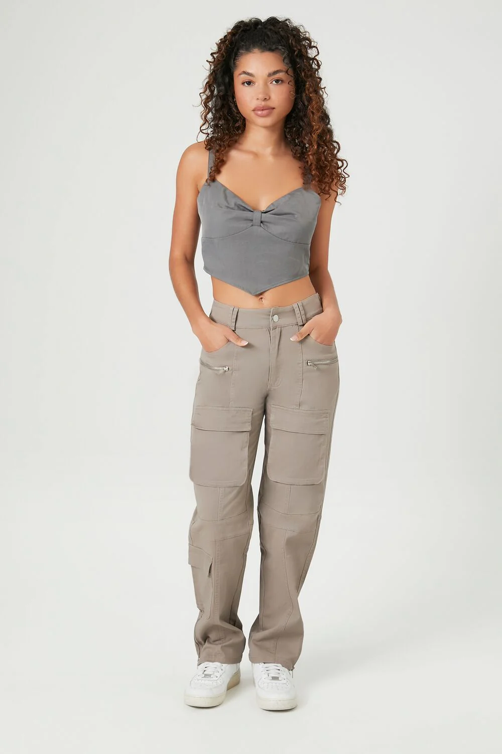 Sweetheart V-Hem Crop Top - Image 9