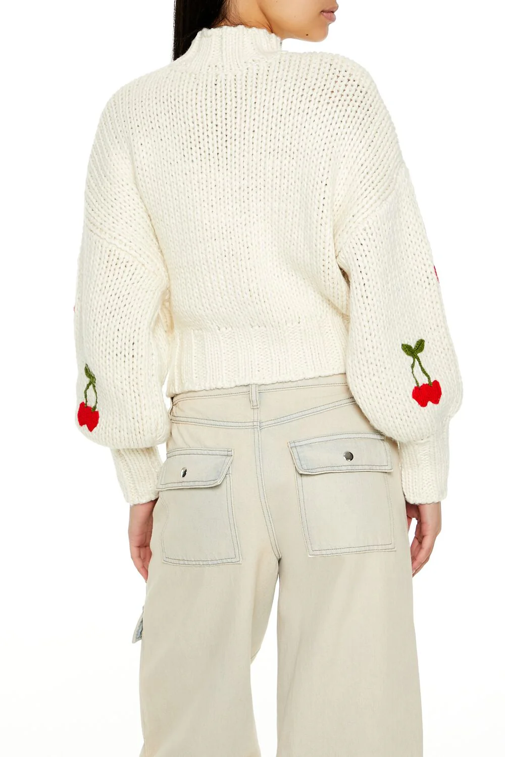 Cherry Mock Neck Sweater - Image 5