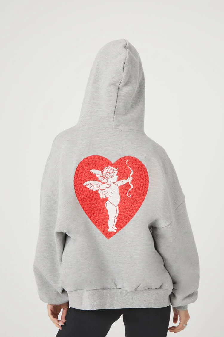 Cupids Club Zip-Up Hoodie - Image 3