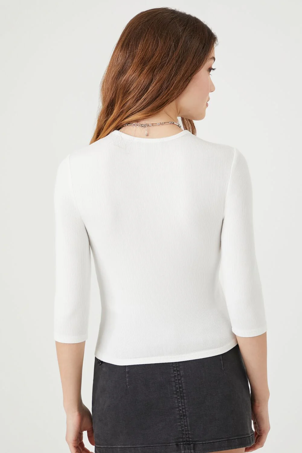Ribbed Knit Crop Top - Image 8