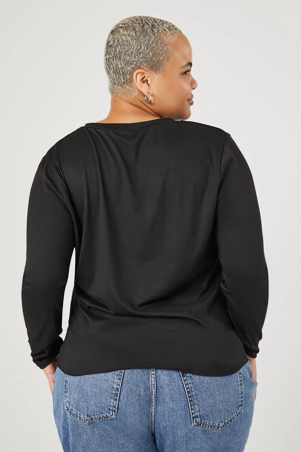 Plus Size Rock N Roll Slashed Tee - Image 3