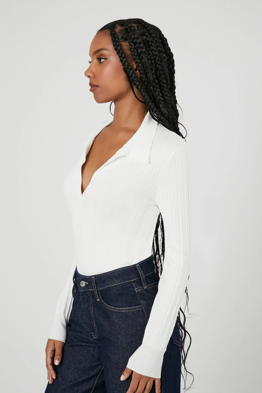 Ribbed Sweater-Knit Bodysuit - Image 2
