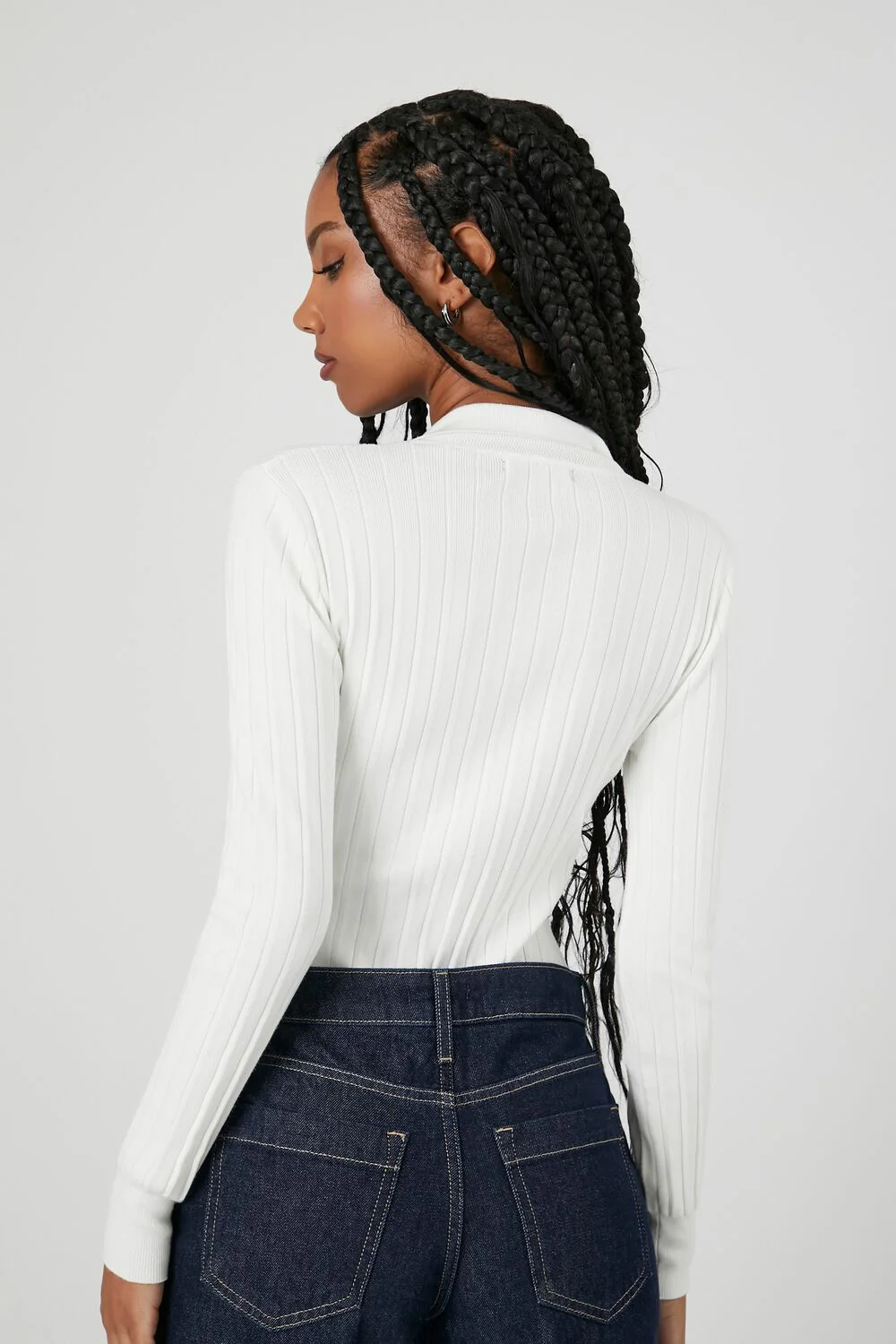 Ribbed Sweater-Knit Bodysuit - Image 3