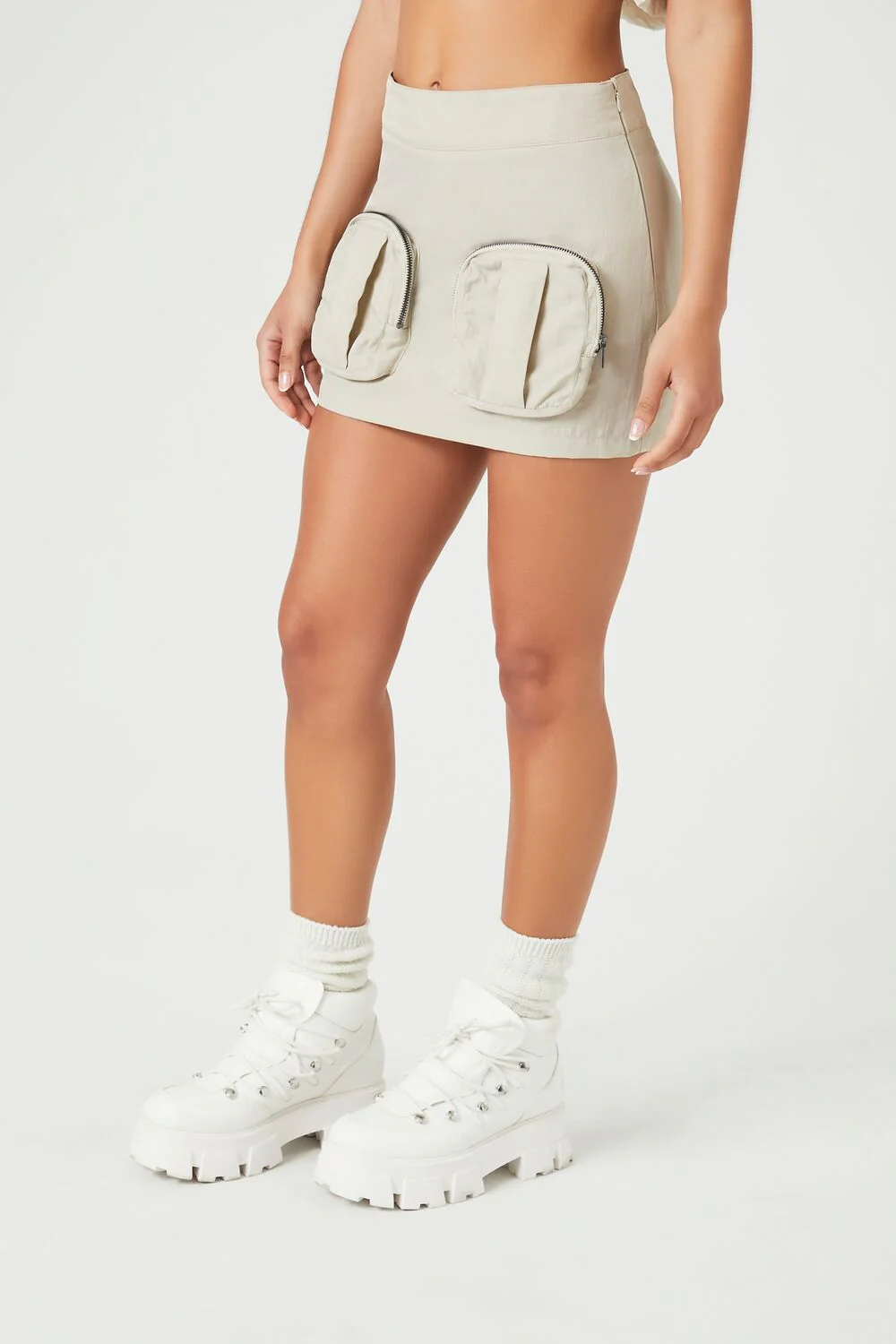 Cargo Utility Mini Skirt - Image 3