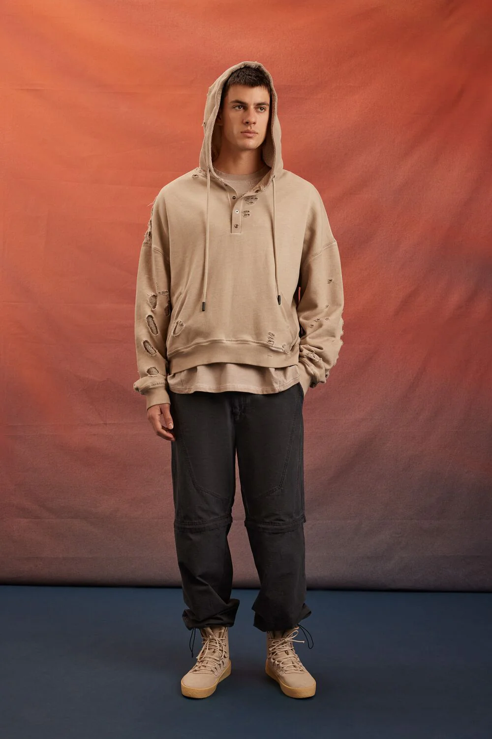 Unisex Rebel Moon Distressed Hoodie - Image 4