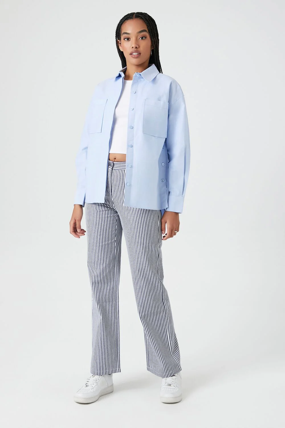 Poplin High-Low Shirt - Image 4