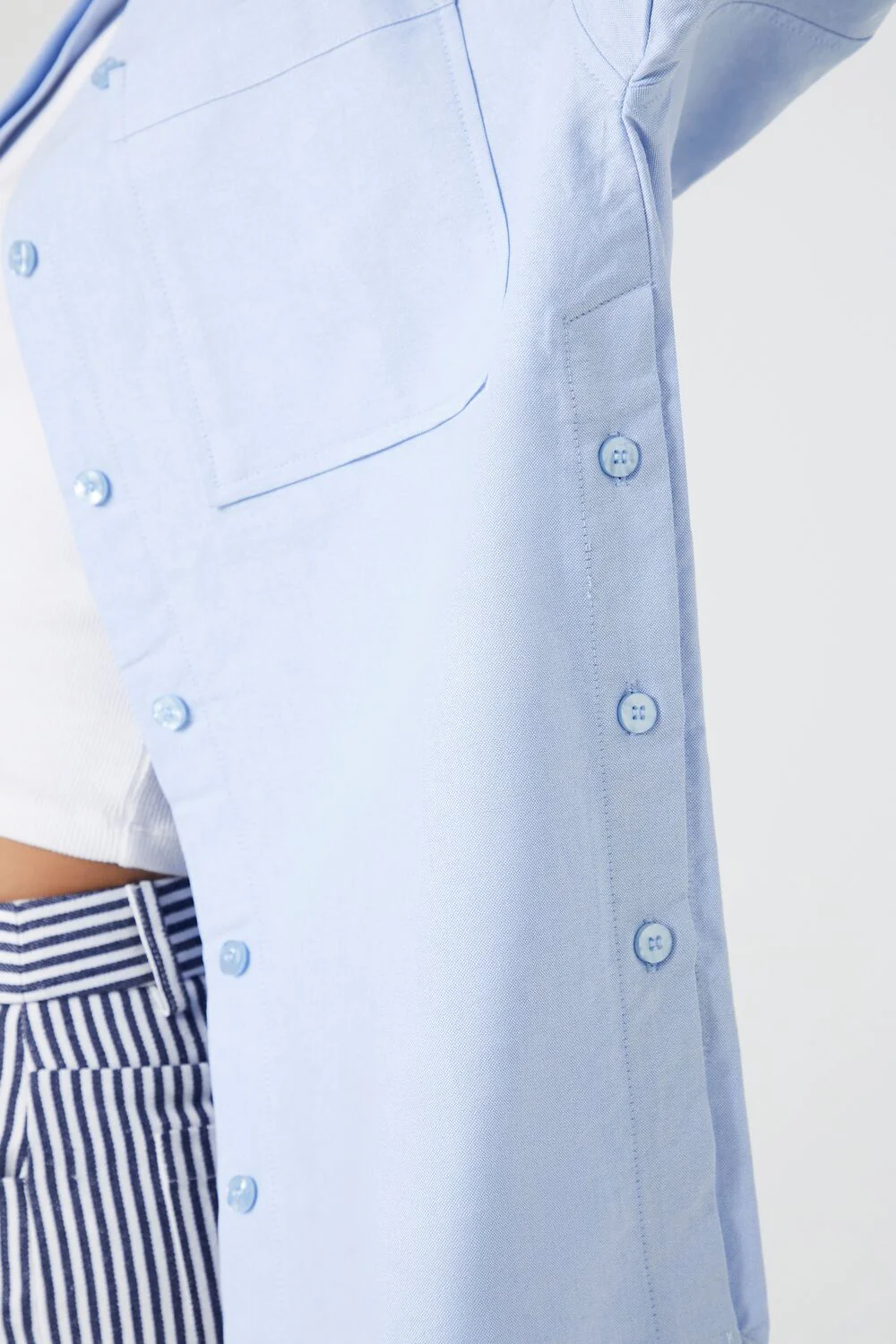 Poplin High-Low Shirt - Image 5