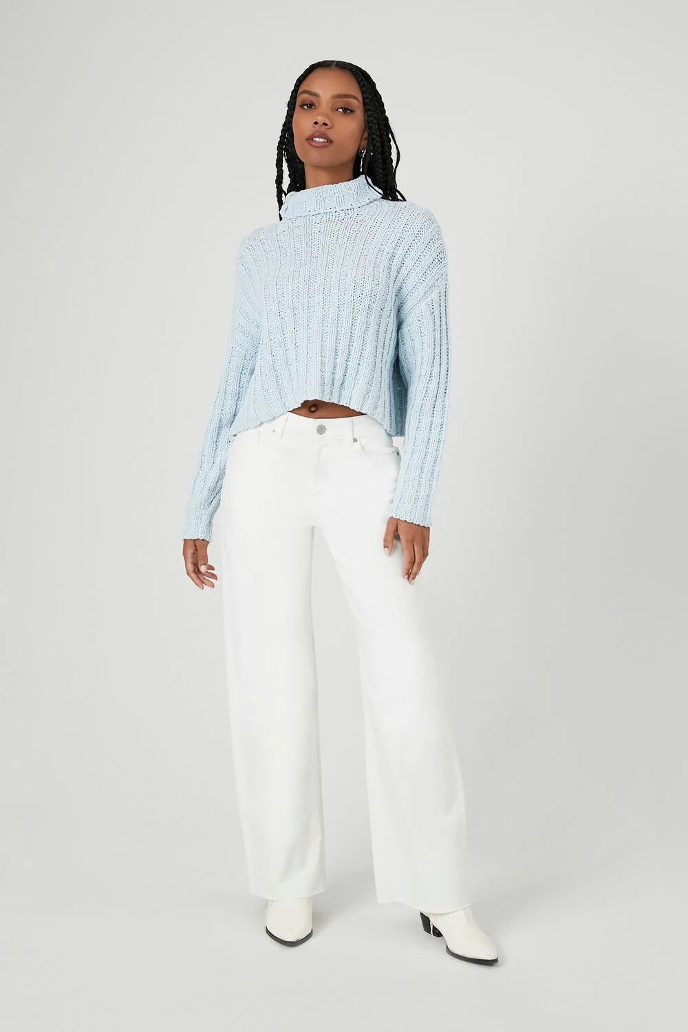 Ribbed Knit Turtleneck Sweater - Image 10
