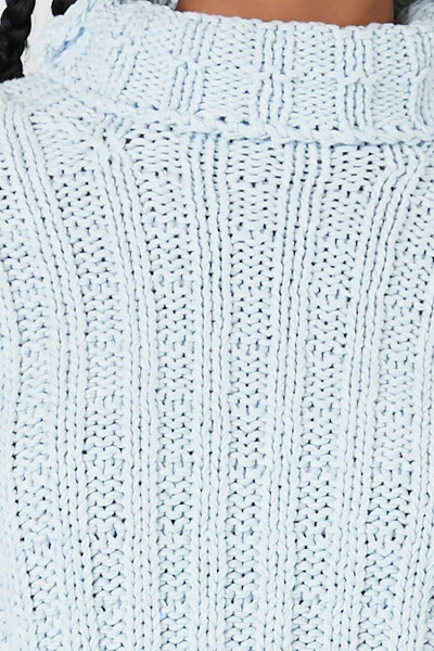 Ribbed Knit Turtleneck Sweater - Image 11