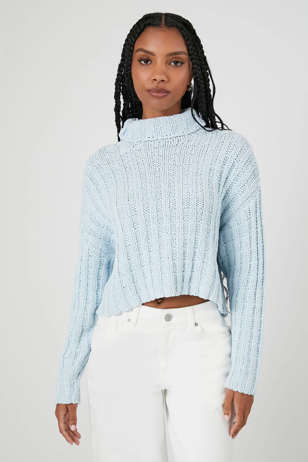Ribbed Knit Turtleneck Sweater - Image 7
