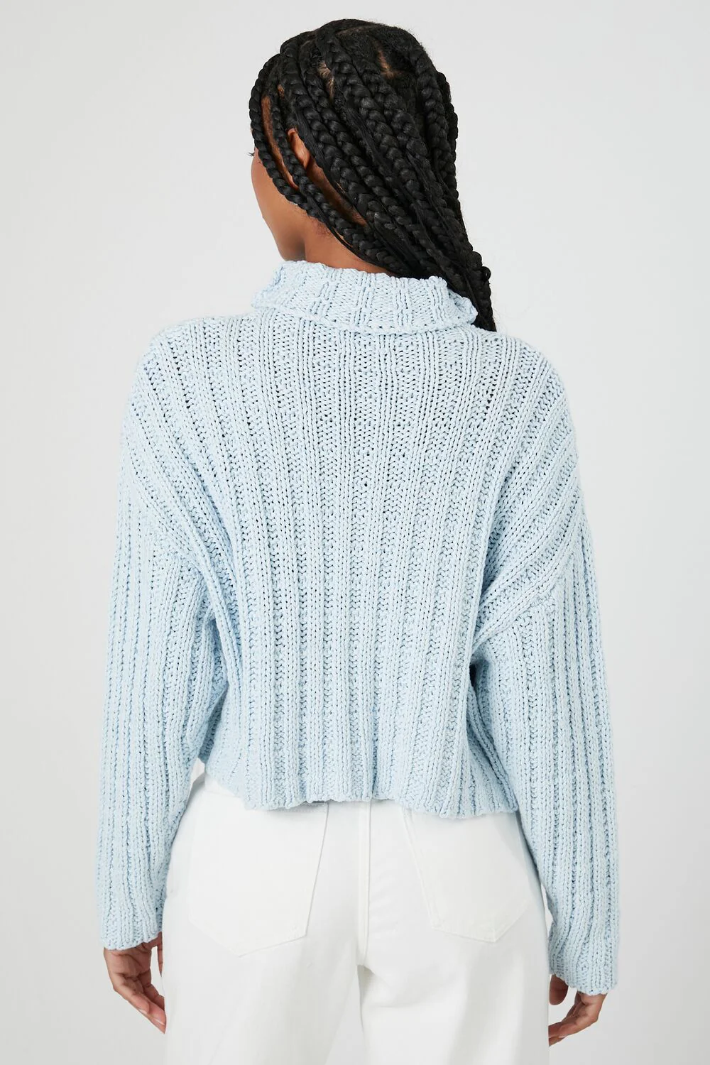 Ribbed Knit Turtleneck Sweater - Image 9