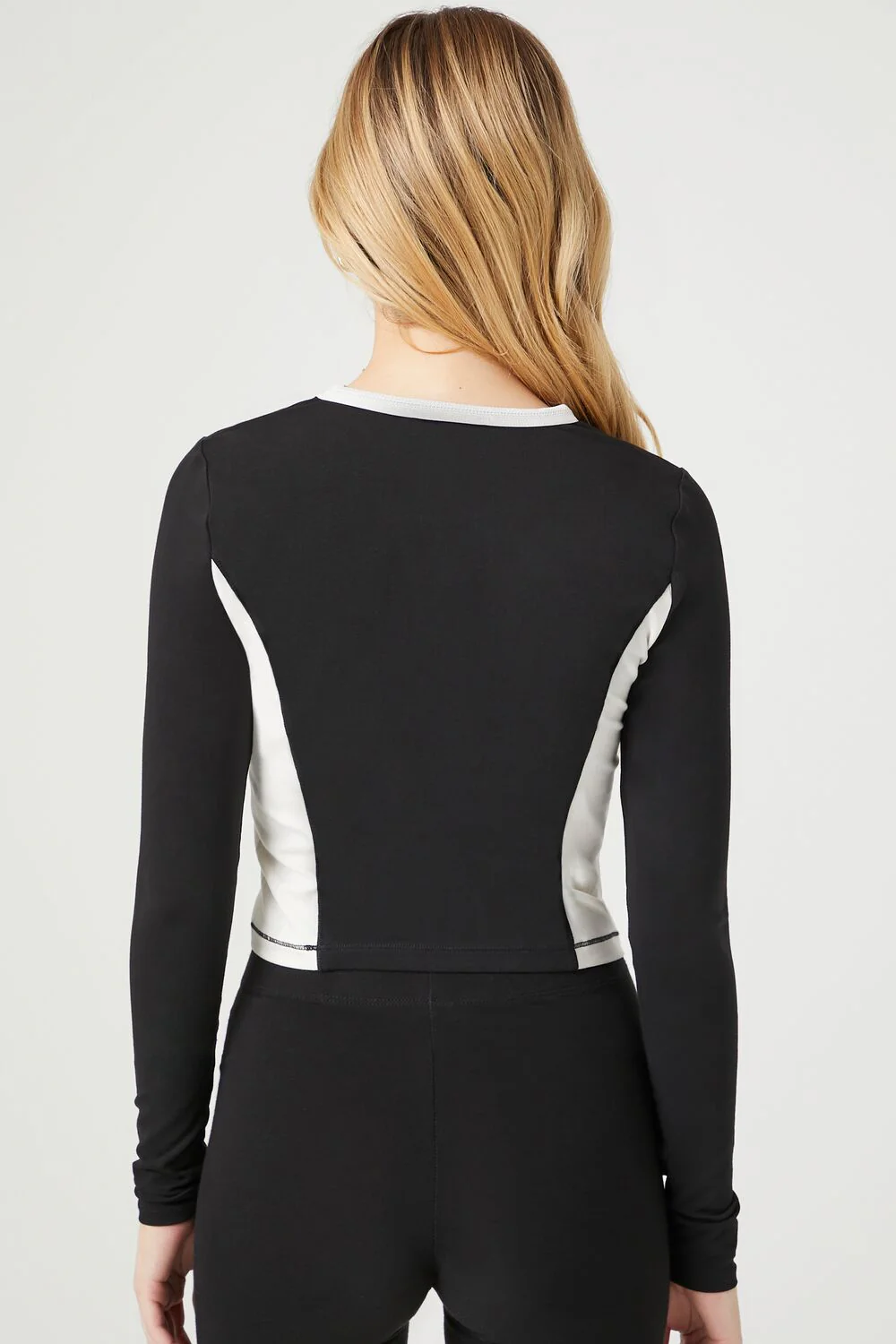 Colorblock Crew Crop Top - Image 3