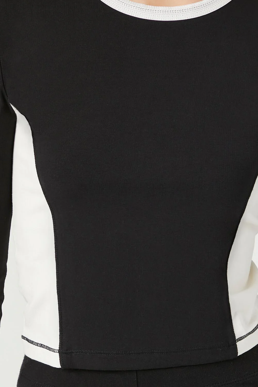 Colorblock Crew Crop Top - Image 5