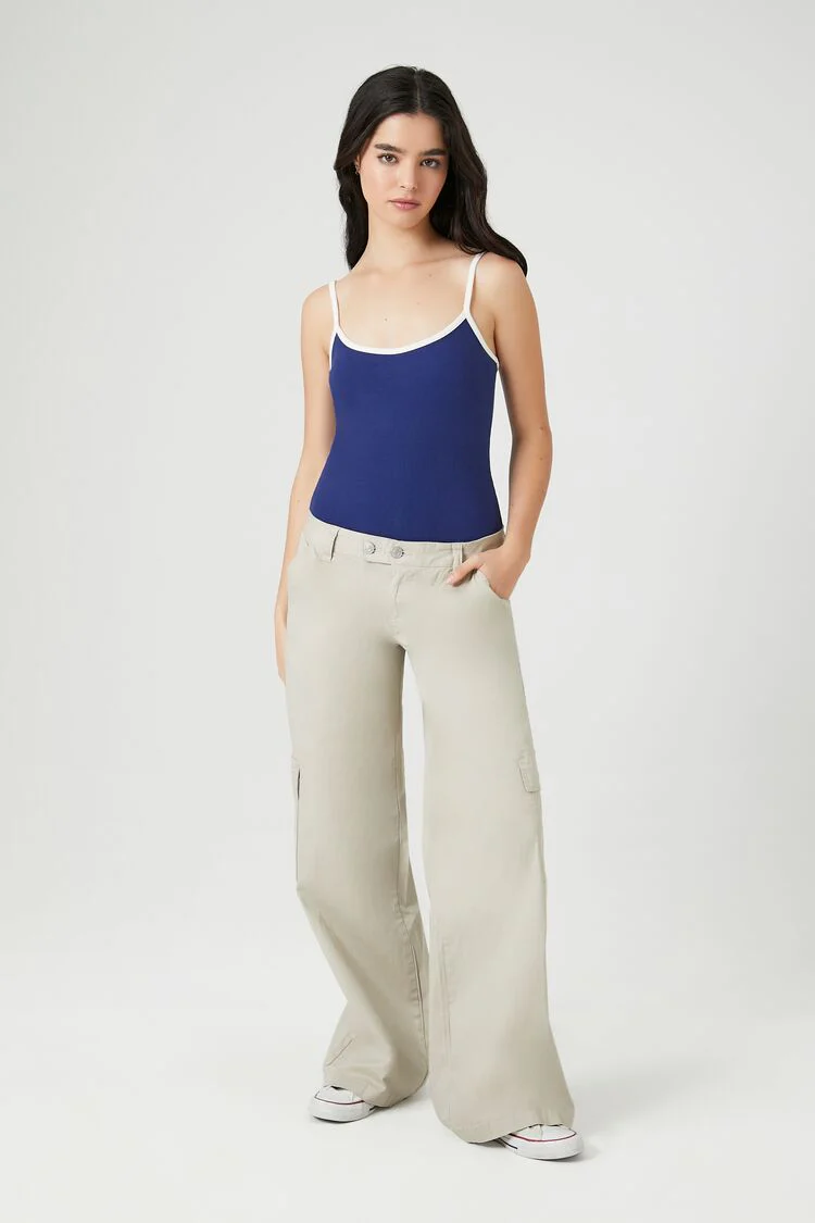 Ribbed Knit Ringer Cami Bodysuit - Image 10