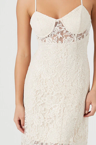 Crochet Lace Sheer Maxi Dress - Image 5