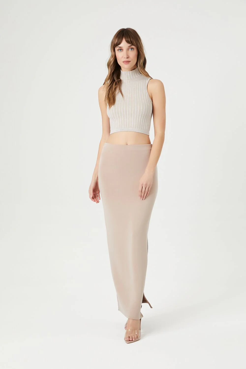 Seamless Ribbed Knit Crop Top - Image 4