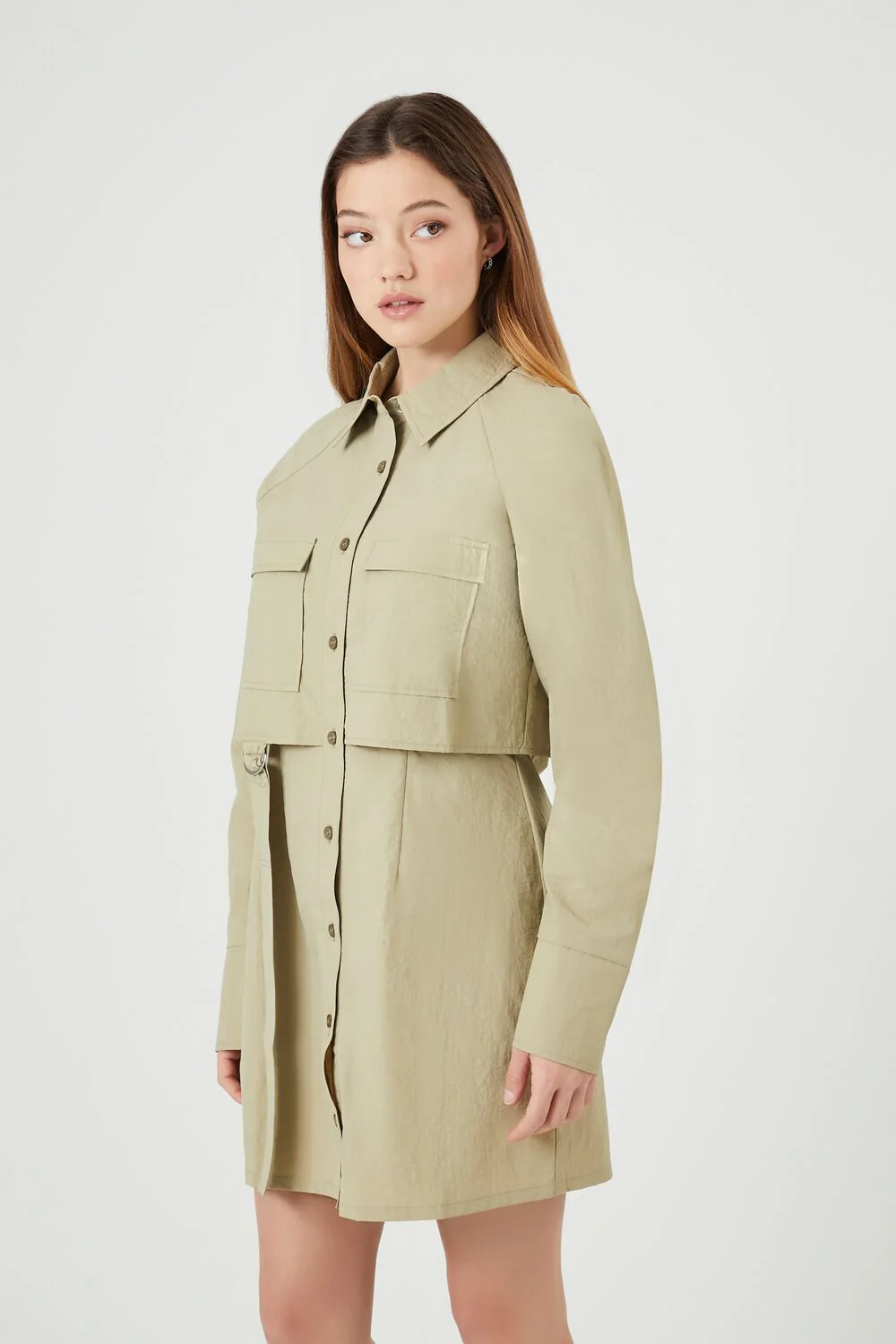 Utility Cargo Mini Dress - Image 2