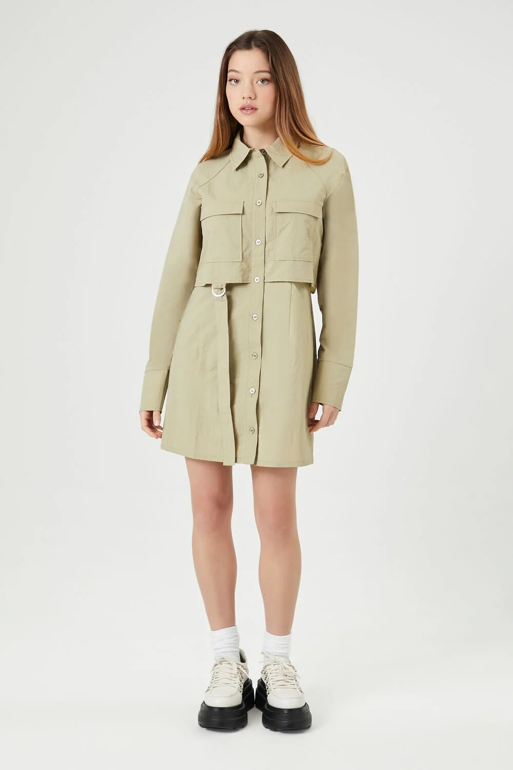 Utility Cargo Mini Dress - Image 4