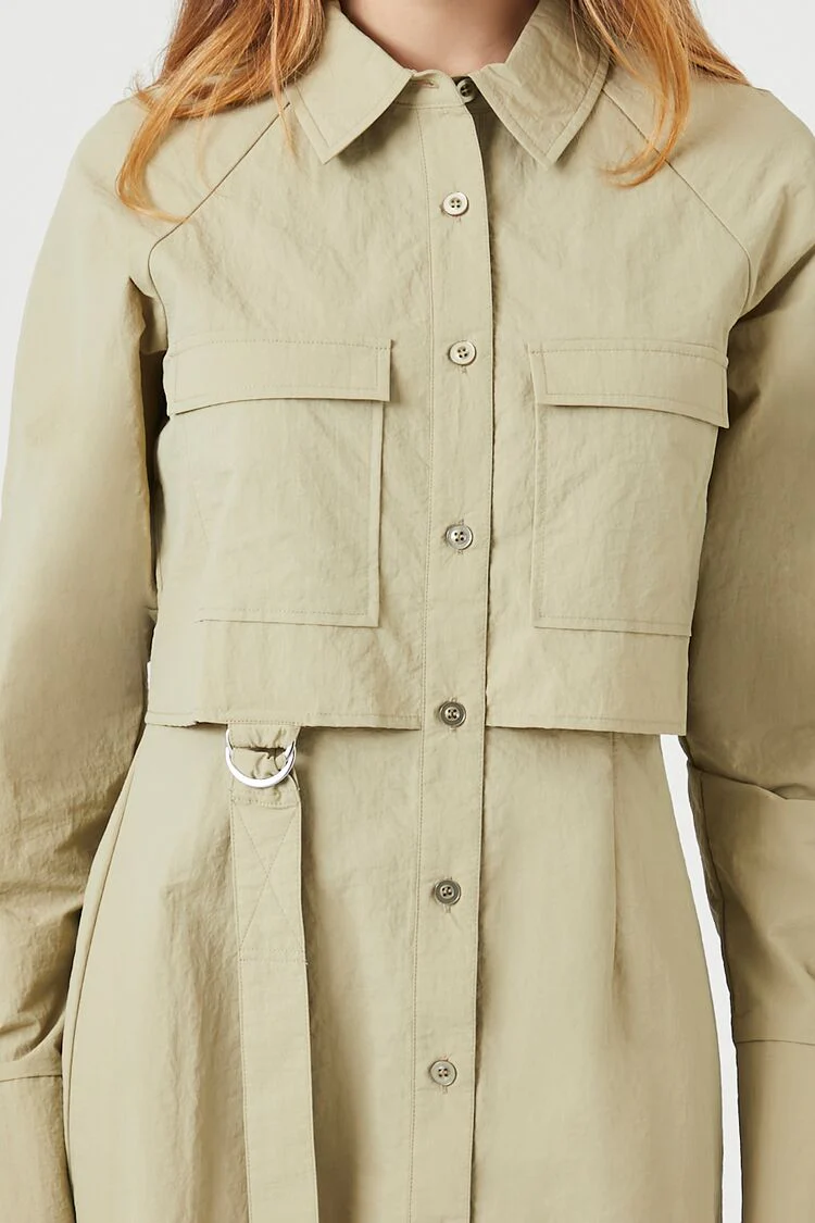Utility Cargo Mini Dress - Image 5