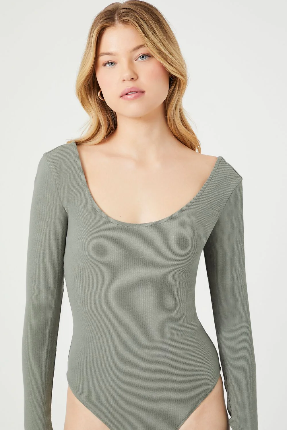 Cotton-Blend Scoop Bodysuit - Image 5