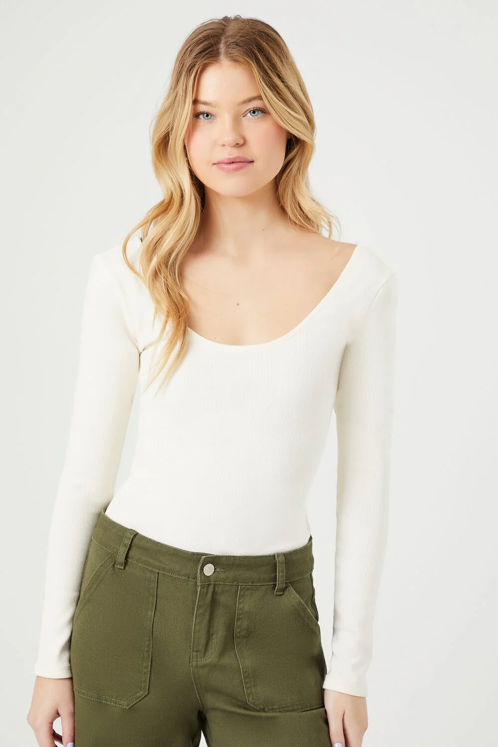 Cotton-Blend Scoop Bodysuit - Image 7