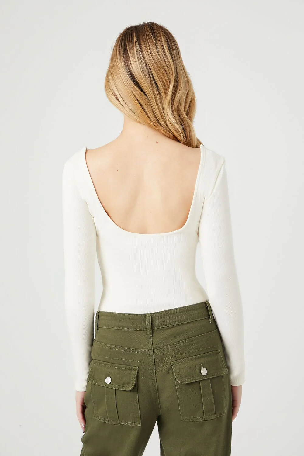 Cotton-Blend Scoop Bodysuit - Image 9