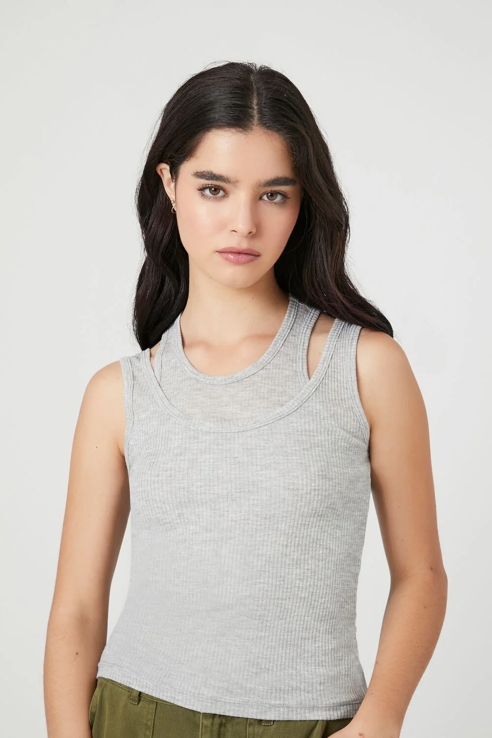 Ribbed Knit Combo Tank Top - Image 5