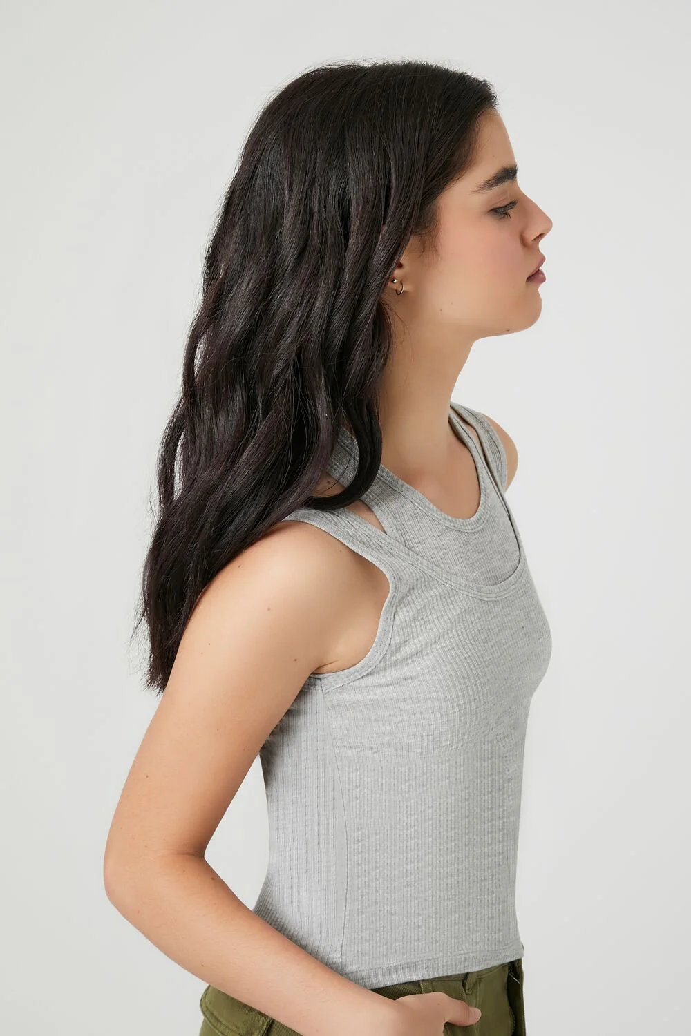 Ribbed Knit Combo Tank Top - Image 6