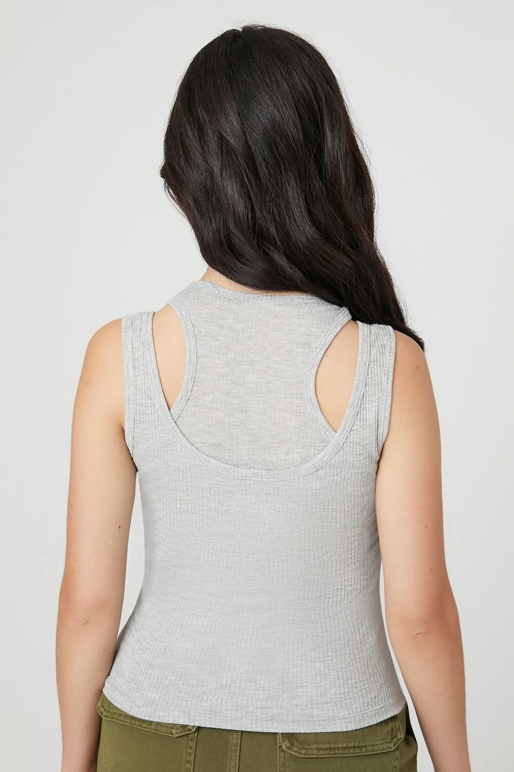 Ribbed Knit Combo Tank Top - Image 7