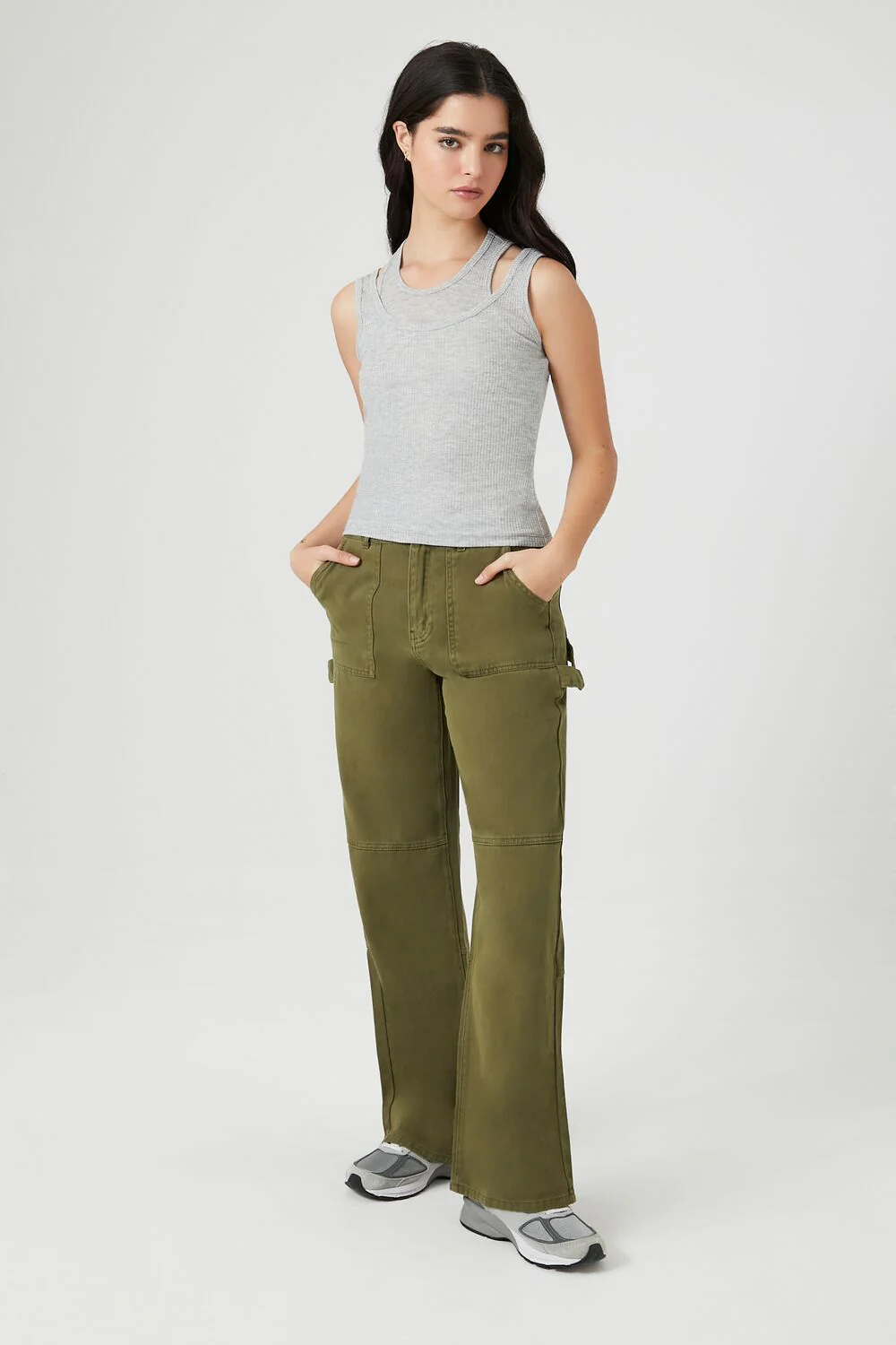 Ribbed Knit Combo Tank Top - Image 8