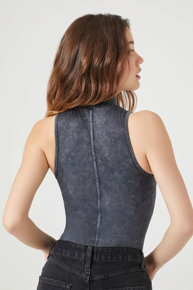 Seamless Mock Neck Bodysuit - Image 3