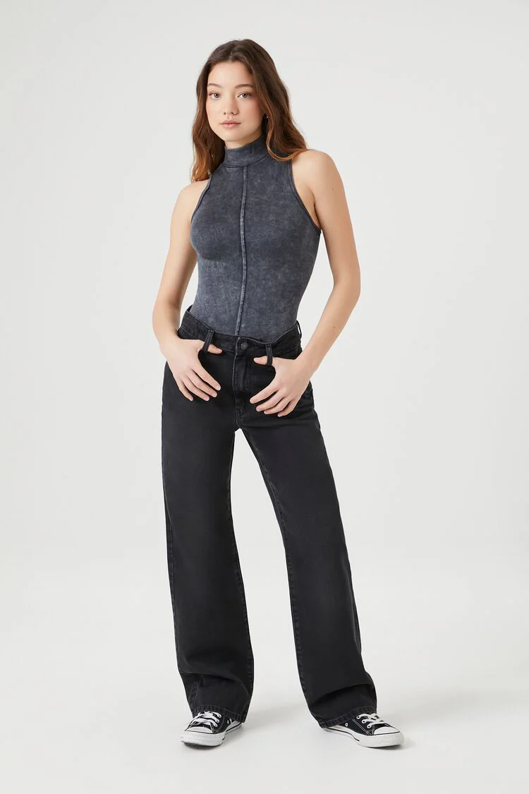 Seamless Mock Neck Bodysuit - Image 4