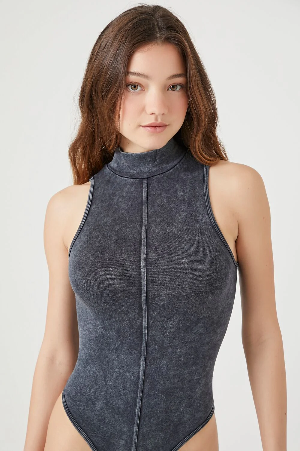 Seamless Mock Neck Bodysuit - Image 5