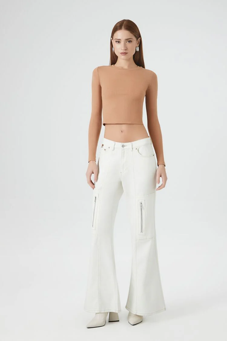 Ribbed Knit Crop Top - Image 4