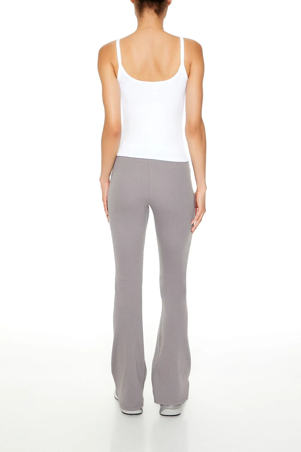Ribbed Knit Flare Leggings - Image 3