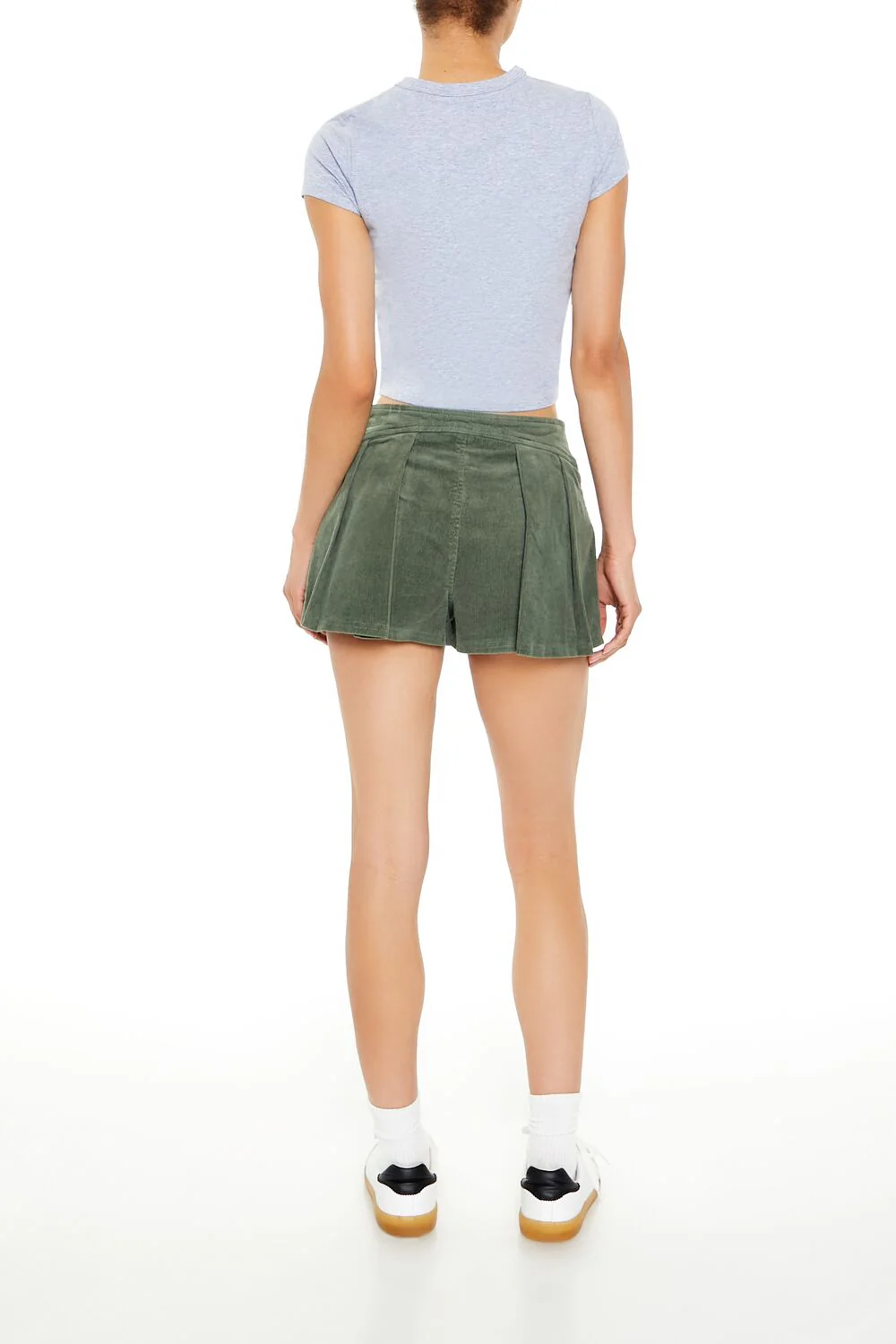 Pleated Corduroy Skort - Image 4
