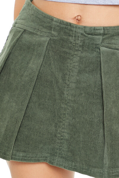 Pleated Corduroy Skort - Image 5
