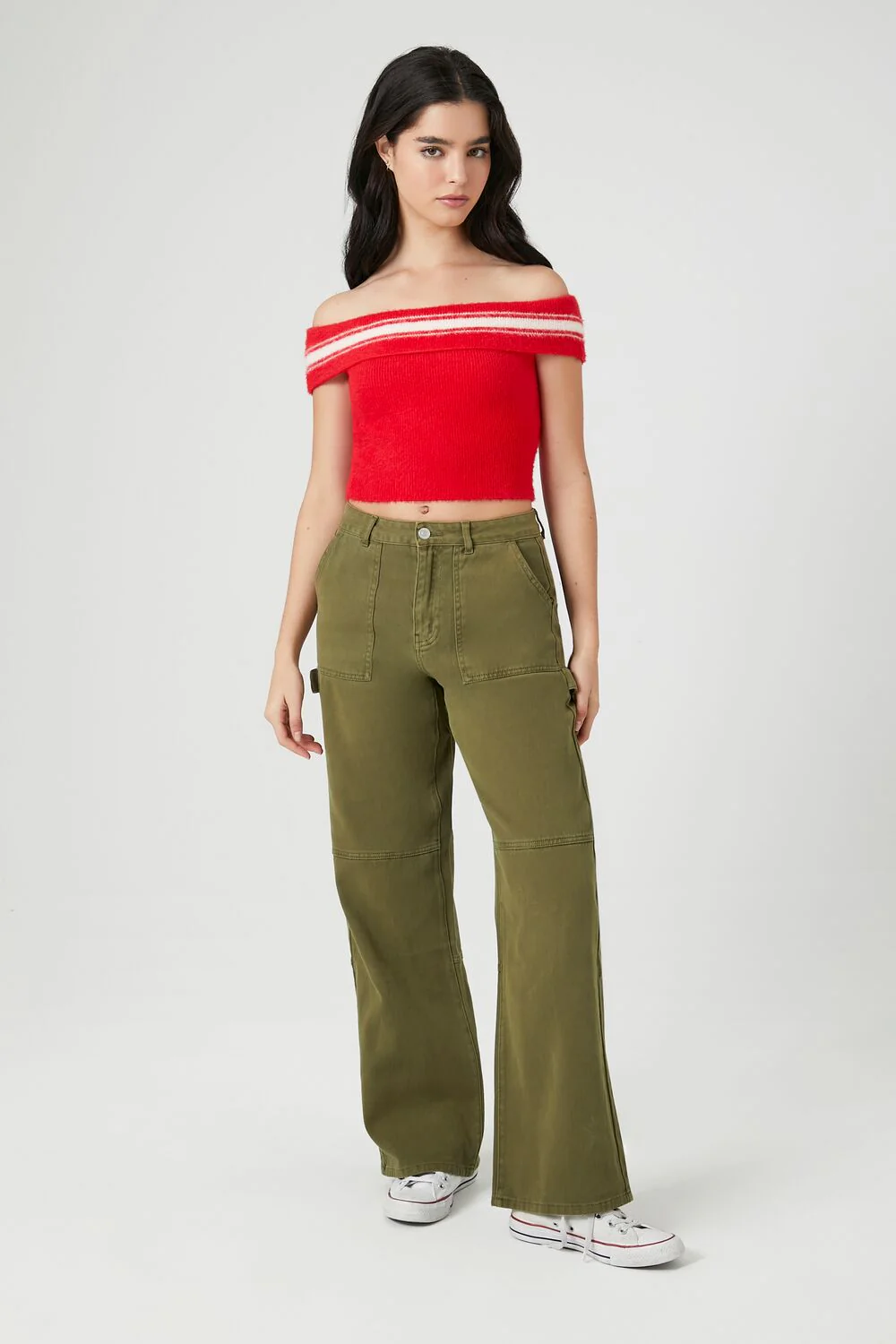Sweater-Knit Off-the-Shoulder Top - Image 4