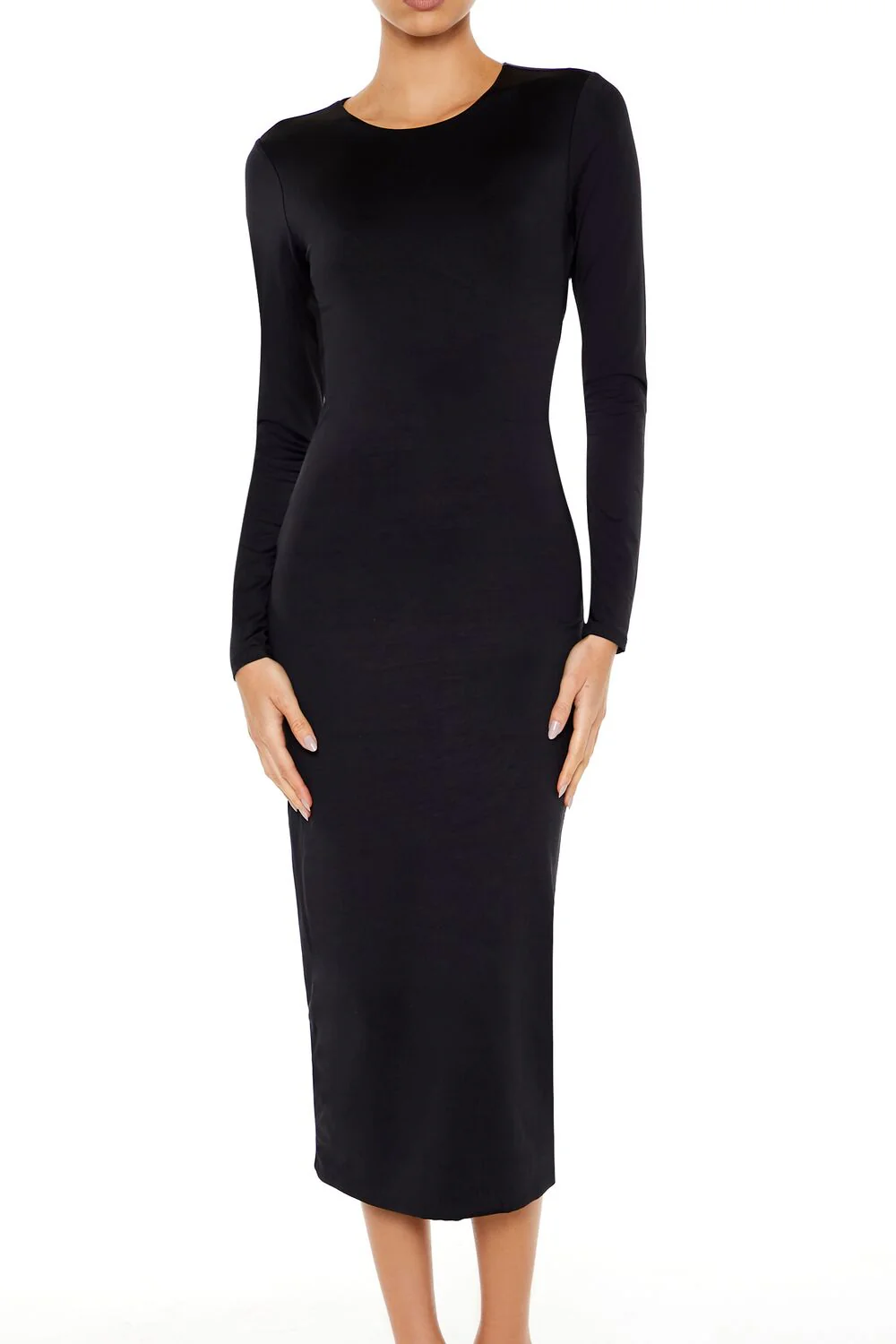 Contour Sculpt Strappy Midi Dress - Image 4