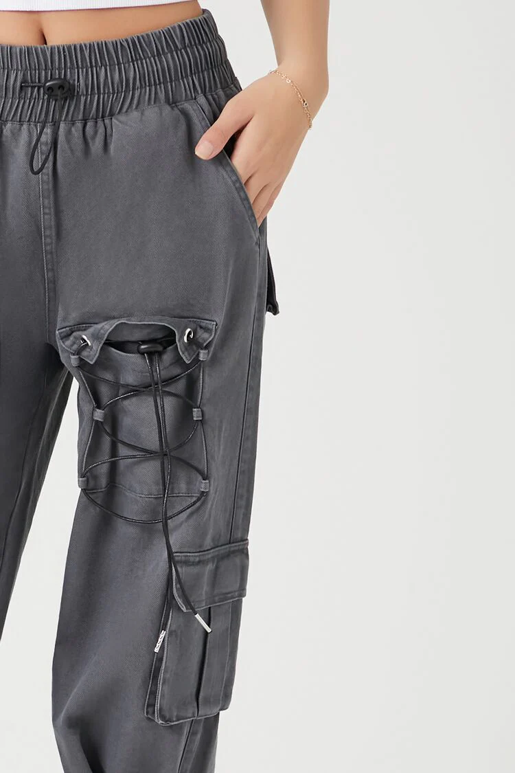Lace-Up Toggle Joggers - Image 6