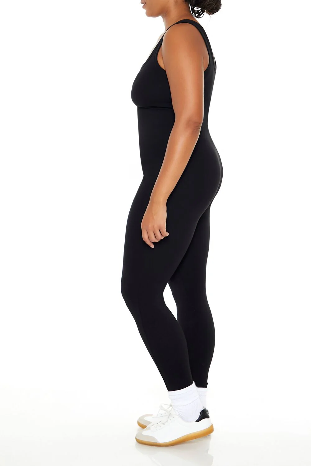 Plus Size Ribbed Knit Tank Jumpsuit - Image 4