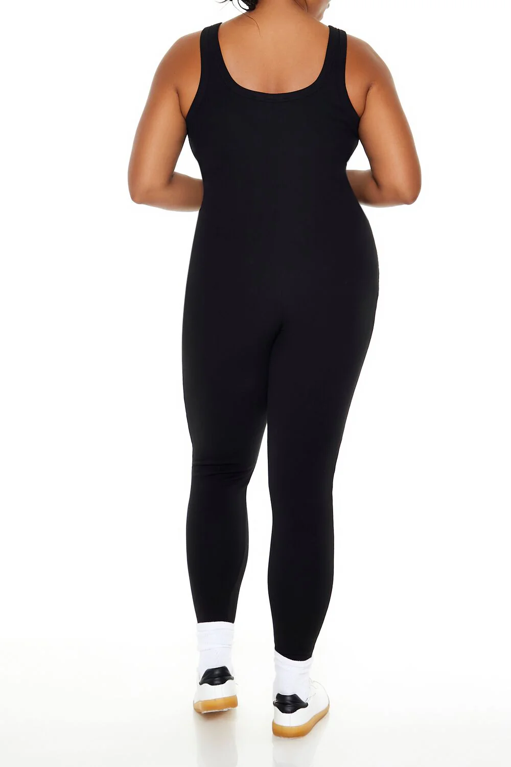 Plus Size Ribbed Knit Tank Jumpsuit - Image 5