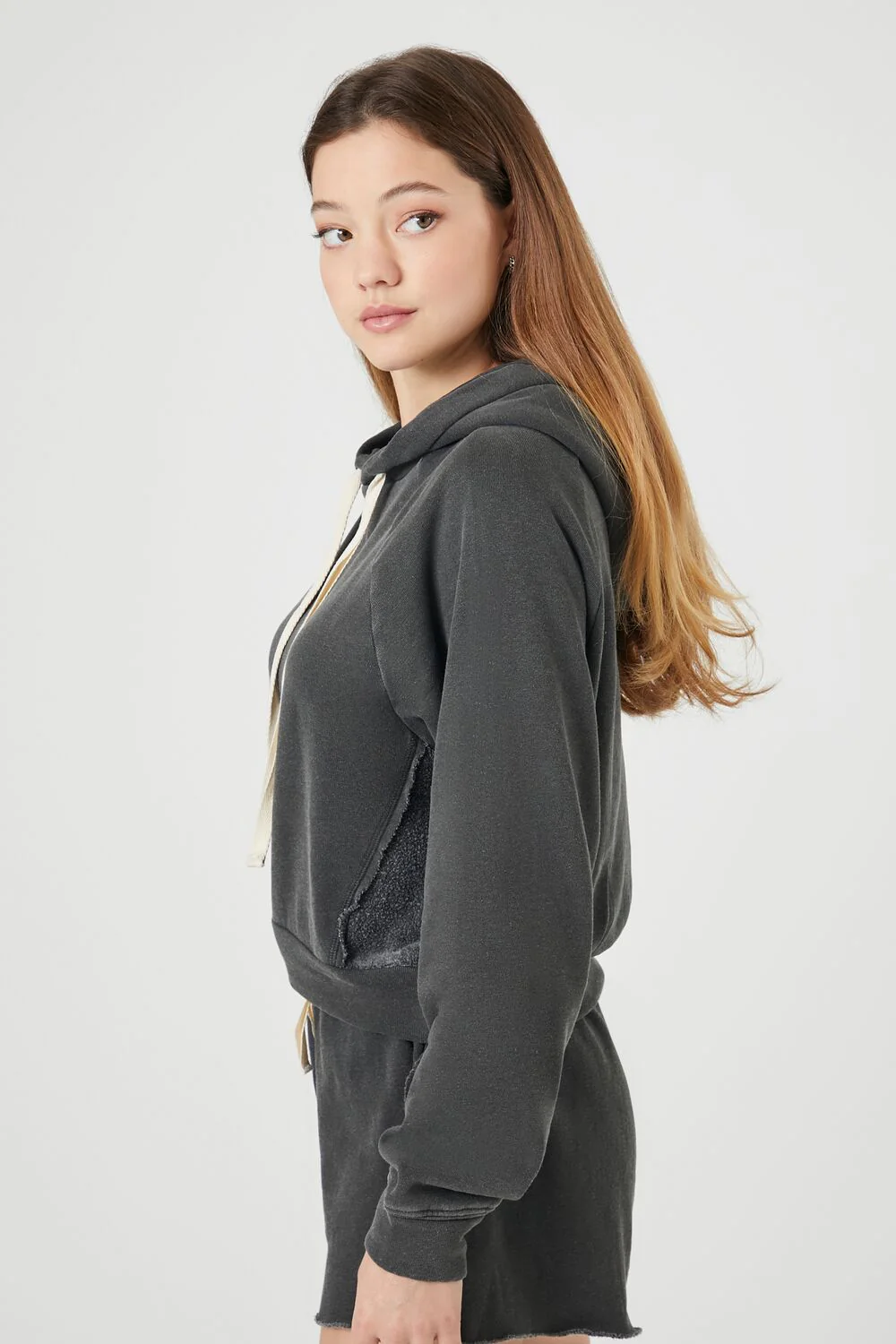 Reworked Fleece Raglan Hoodie - Image 2
