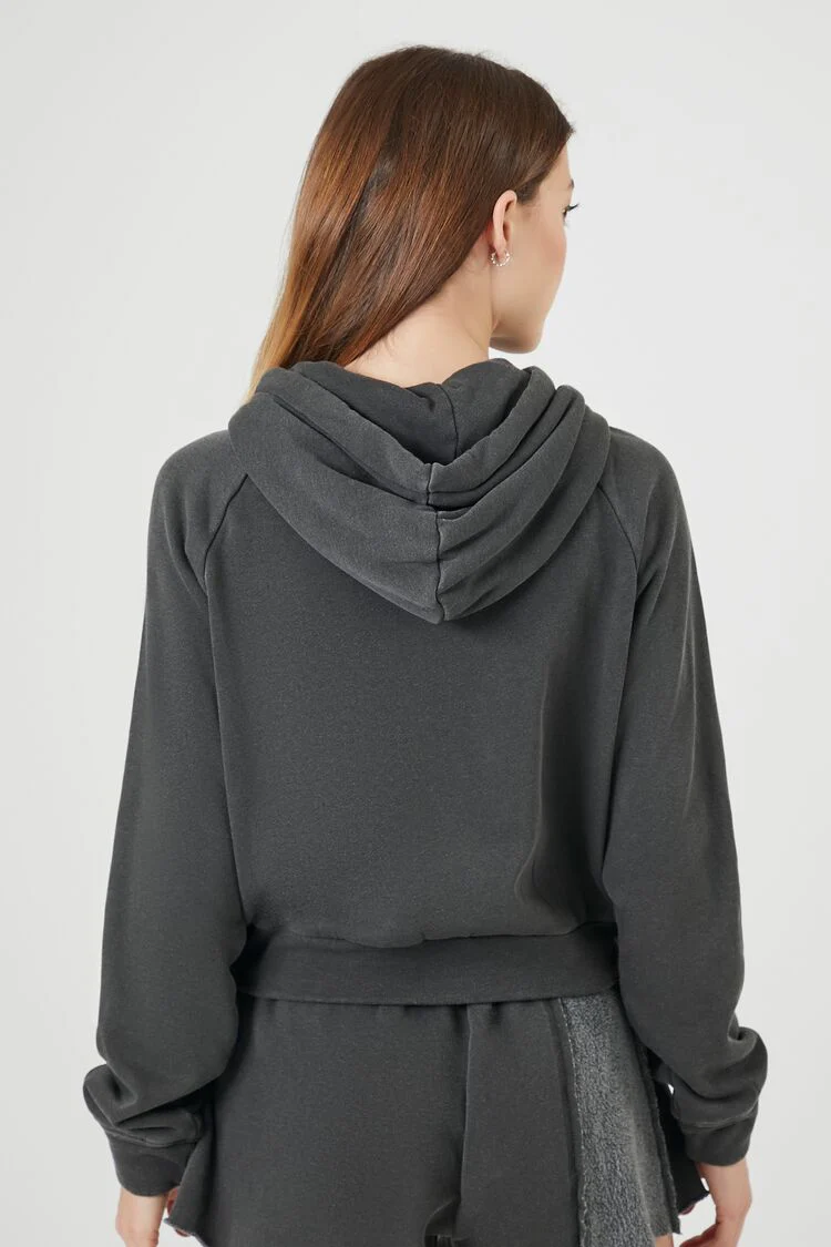 Reworked Fleece Raglan Hoodie - Image 3