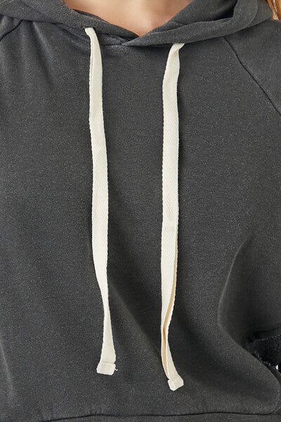 Reworked Fleece Raglan Hoodie - Image 5