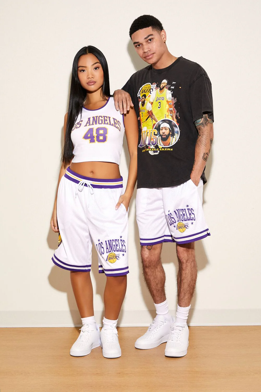 Unisex Los Angeles Lakers Basketball Shorts - Image 6