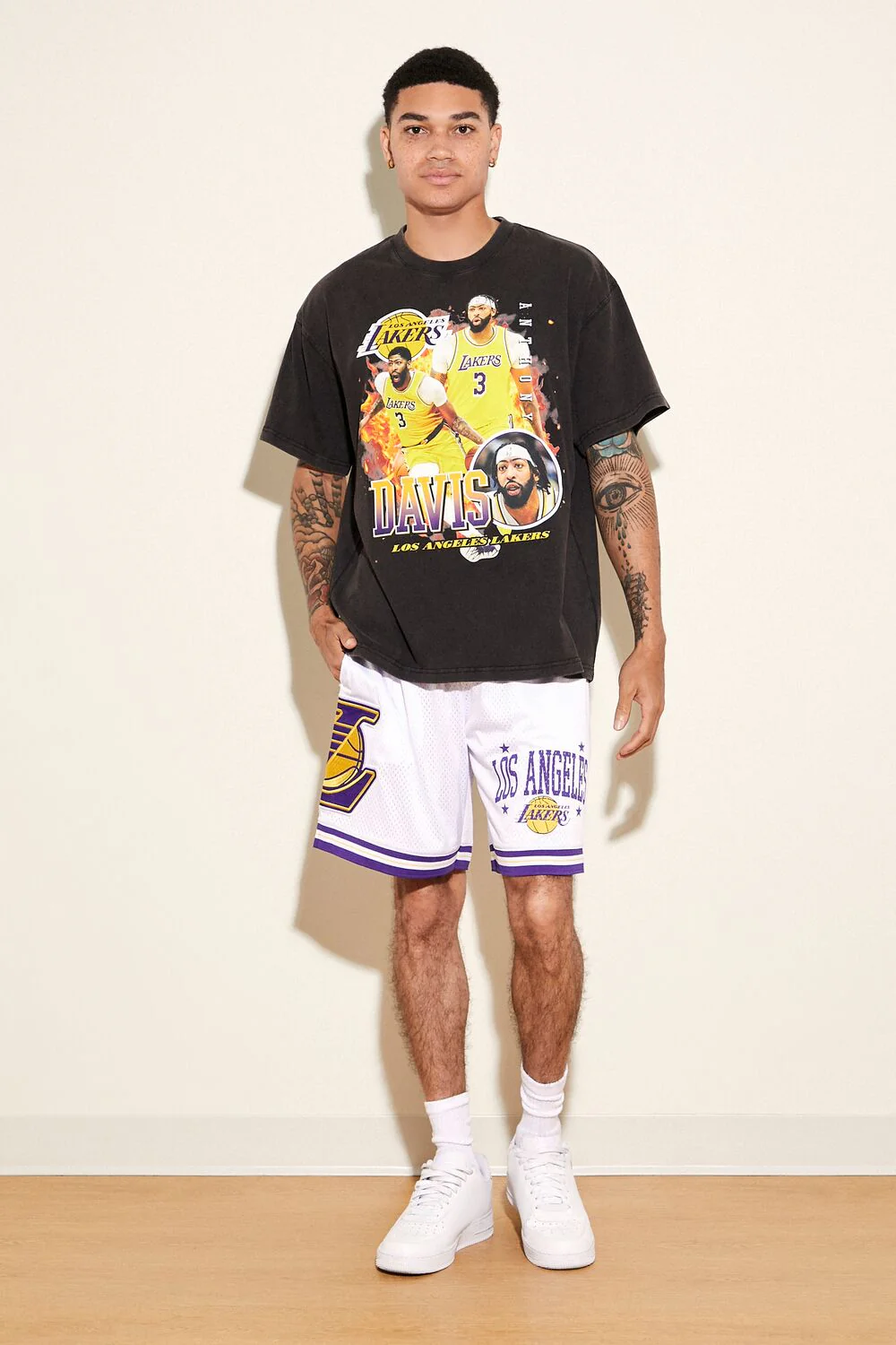 Unisex Los Angeles Lakers Basketball Shorts - Image 7