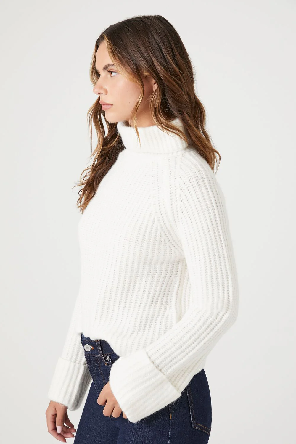 Ribbed Turtleneck Sweater - Image 2