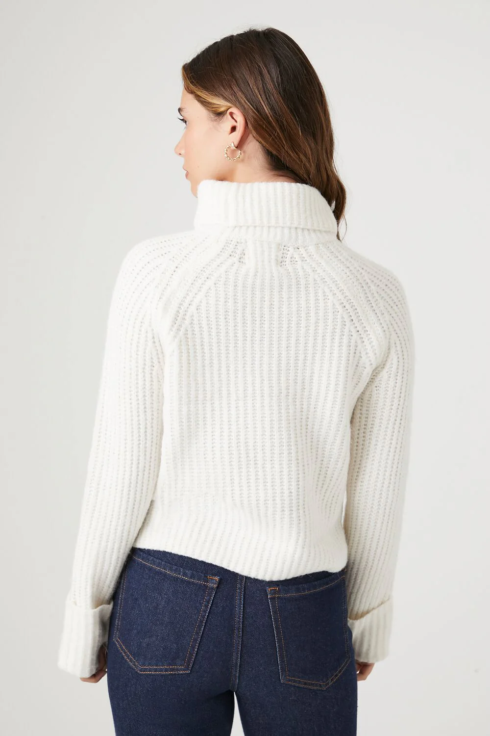 Ribbed Turtleneck Sweater - Image 3